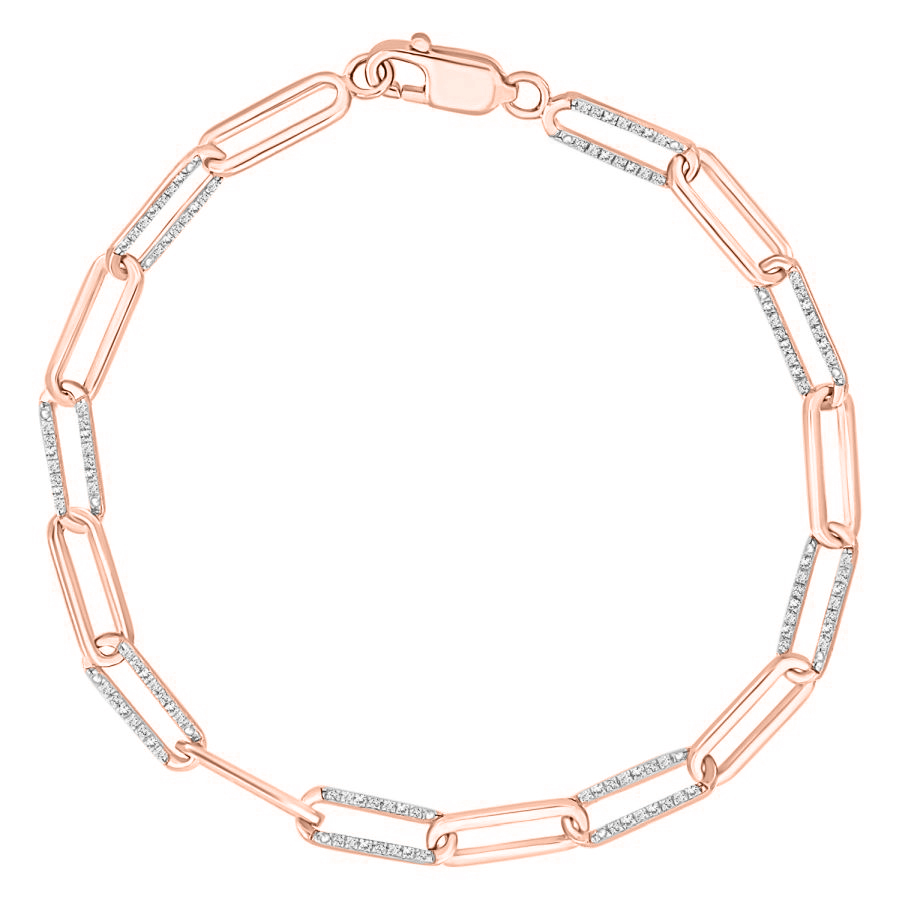 17882757_304707R-A.jpg LADIES BRACELETS 0.50CT ROUND DIAMOND 14K ROSE GOLD - Image 1