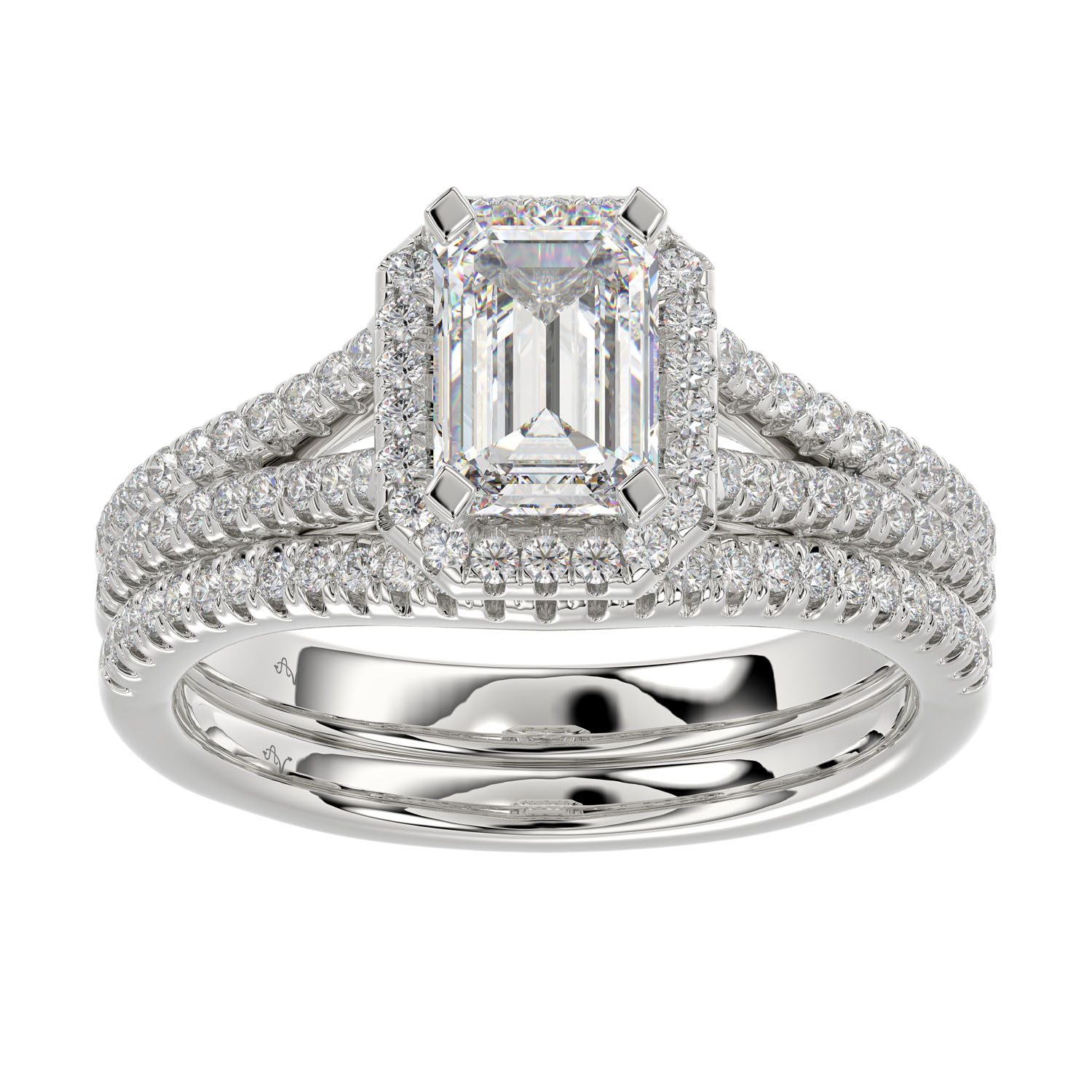 18153073_268076W-A-28921.jpg LADIES BRIDAL SET 1.50CT ROUND DIAMOND 14K WHITE GOLD (SI QUALITY) - Image 1