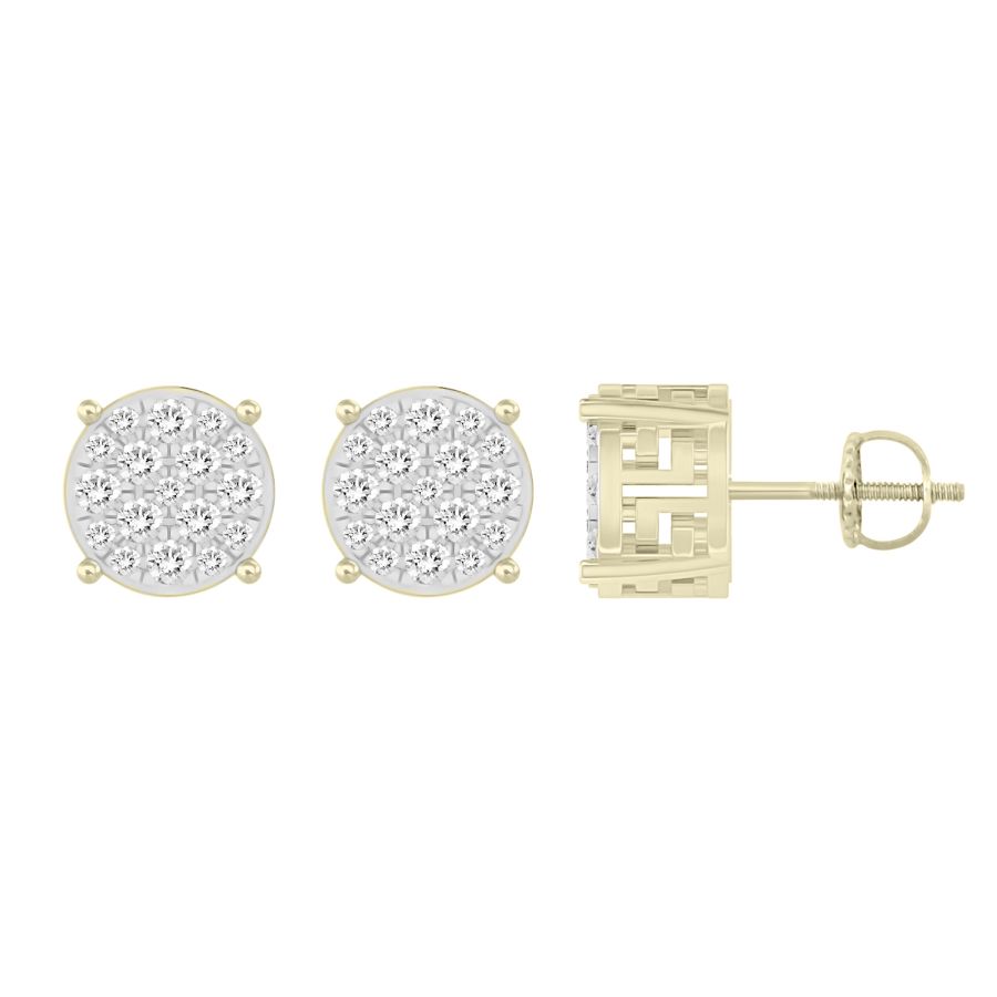 18153180_247148Y-29166.jpg LADIES STUD EARRINGS 0.25CT ROUND DIAMOND 10K YELLOW GOLD - Image 1
