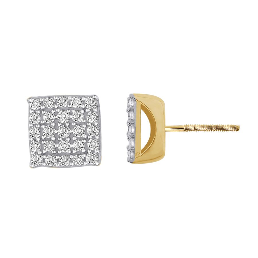 18153388_83373Y-29579.jpg EARRINGS 1.00CT ROUND DIAMOND 10K YELLOW GOLD - Image 1