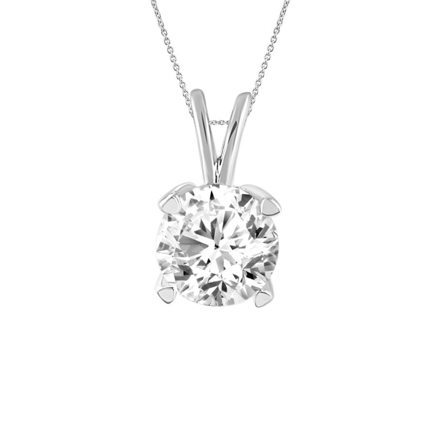 18154873_88703W-33633.jpg SOLITAIRE LADIES PENDANT 0.33CT ROUND DIAMOND 14K WHITE GOLD - Image 1