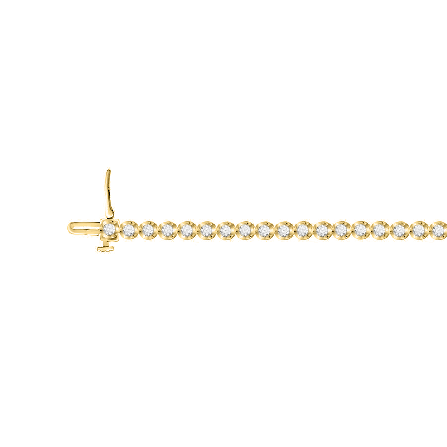 18154993_82193W-A-34359.jpg LADIES BRACELET 2.00CT ROUND DIAMOND 14K WHITE GOLD (SI QUALITY) - Image 1