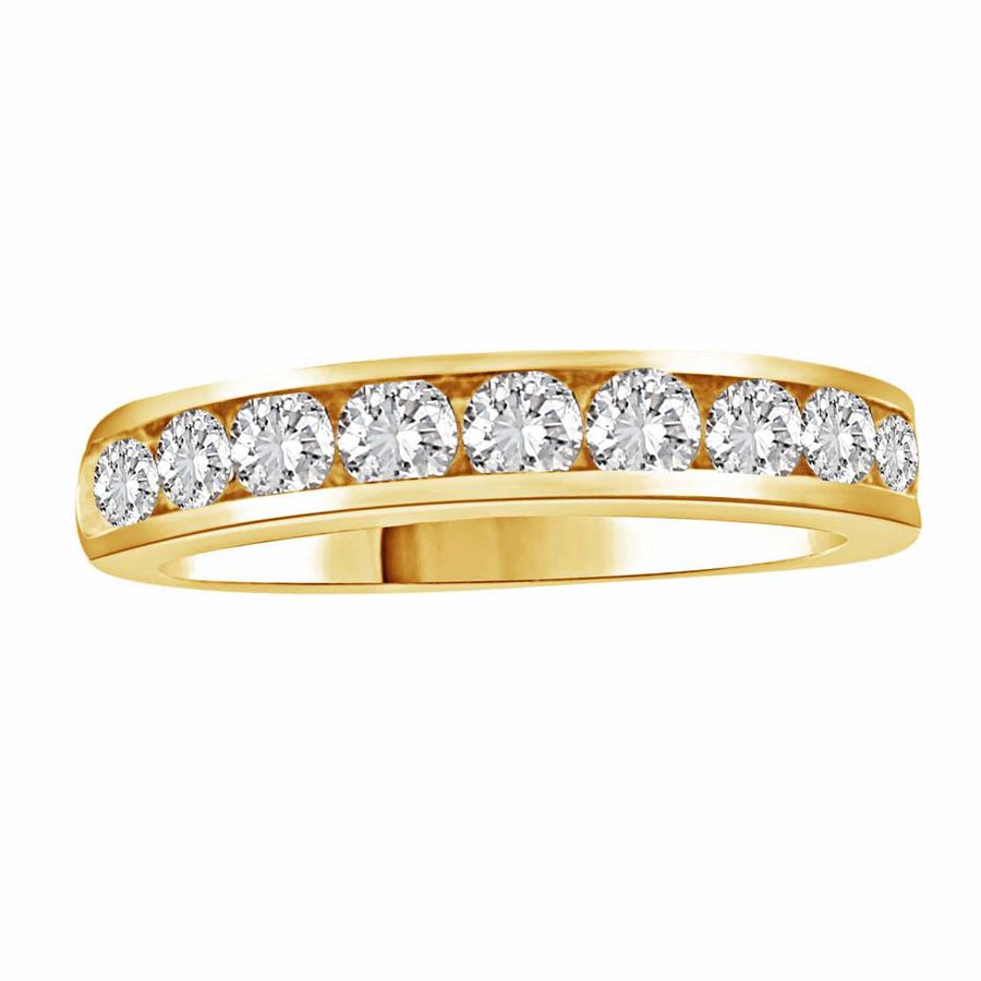 18155078_68093Y-A-34623.jpg LADIES BAND 1.00CT ROUND DIAMOND 14K YELLOW GOLD (SI QUALITY) - Image 1