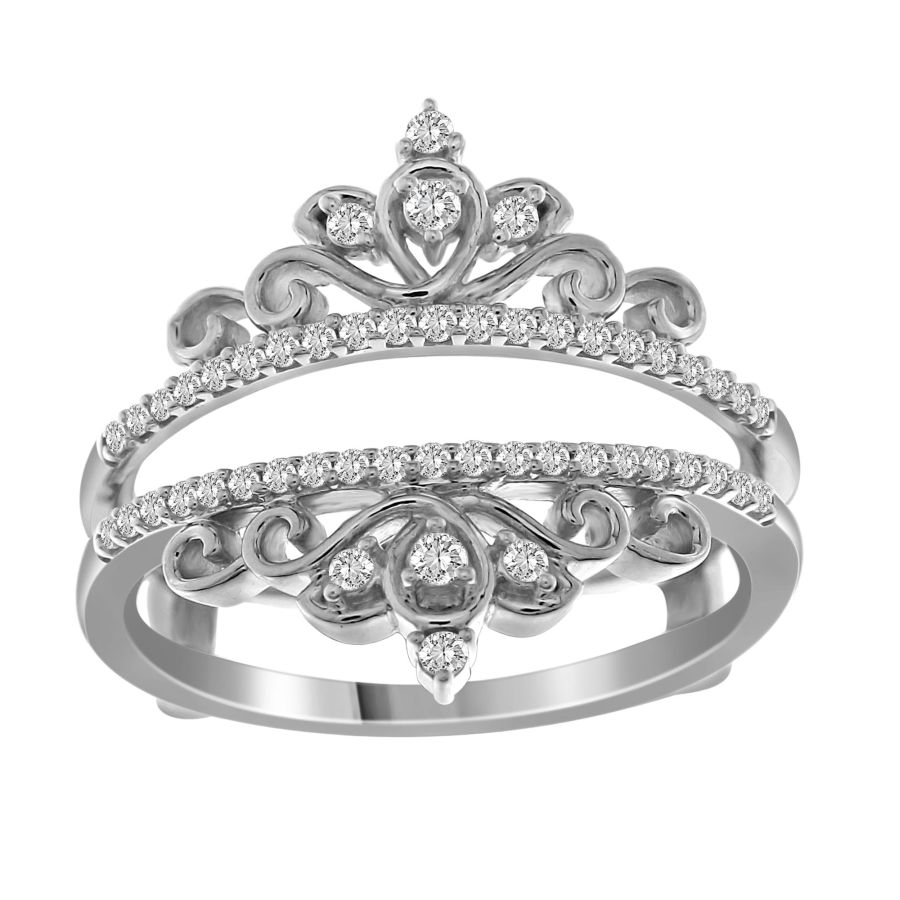 18155185_228318W-38498.jpg LADIES RING 0.25CT ROUND DIAMOND 14K WHITE GOLD - Image 1