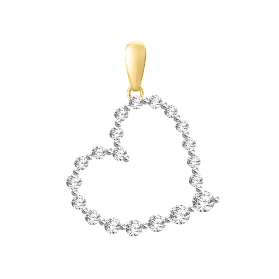 18155260_265173Y-A-42092.jpg LADIES PENDANT WITH CHAIN 0.50CT ROUND DIAMOND 14K YELLOW GOLD (SI QUALITY) - Image 1