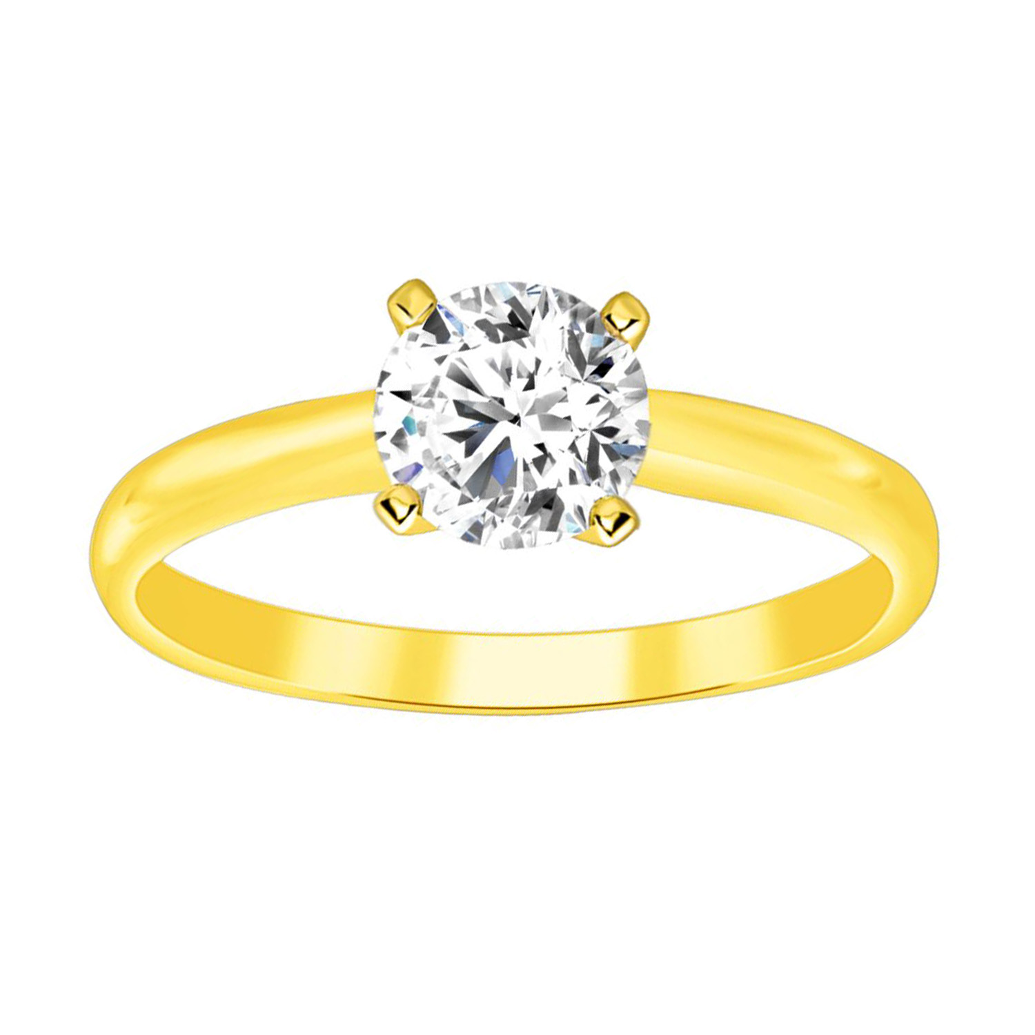 18155357_57372Y-44521.jpg LADIES RING 0.15CT ROUND DIAMOND 14K YELLOW GOLD - Image 1