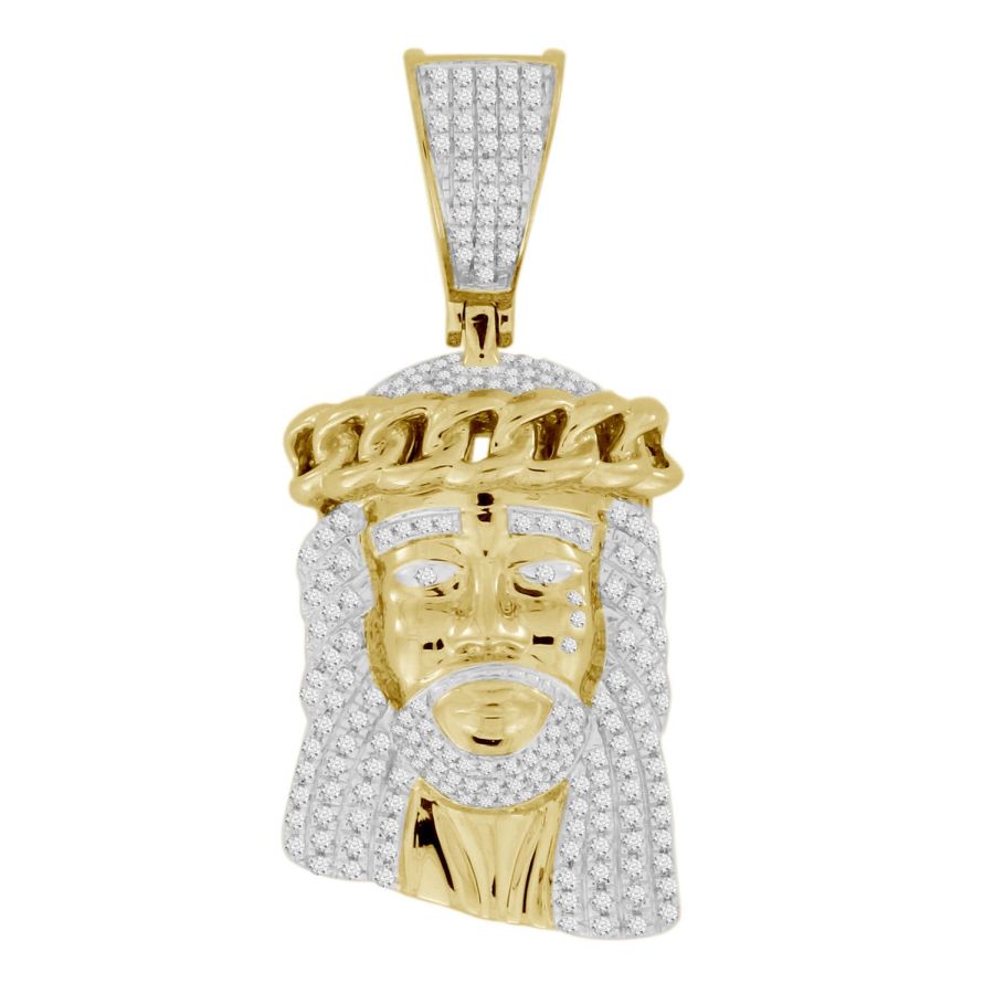 18155371_71030Y-45631.jpg MEN'S CHARM 0.50CT ROUND DIAMOND 10K YELLOW GOLD - Image 1