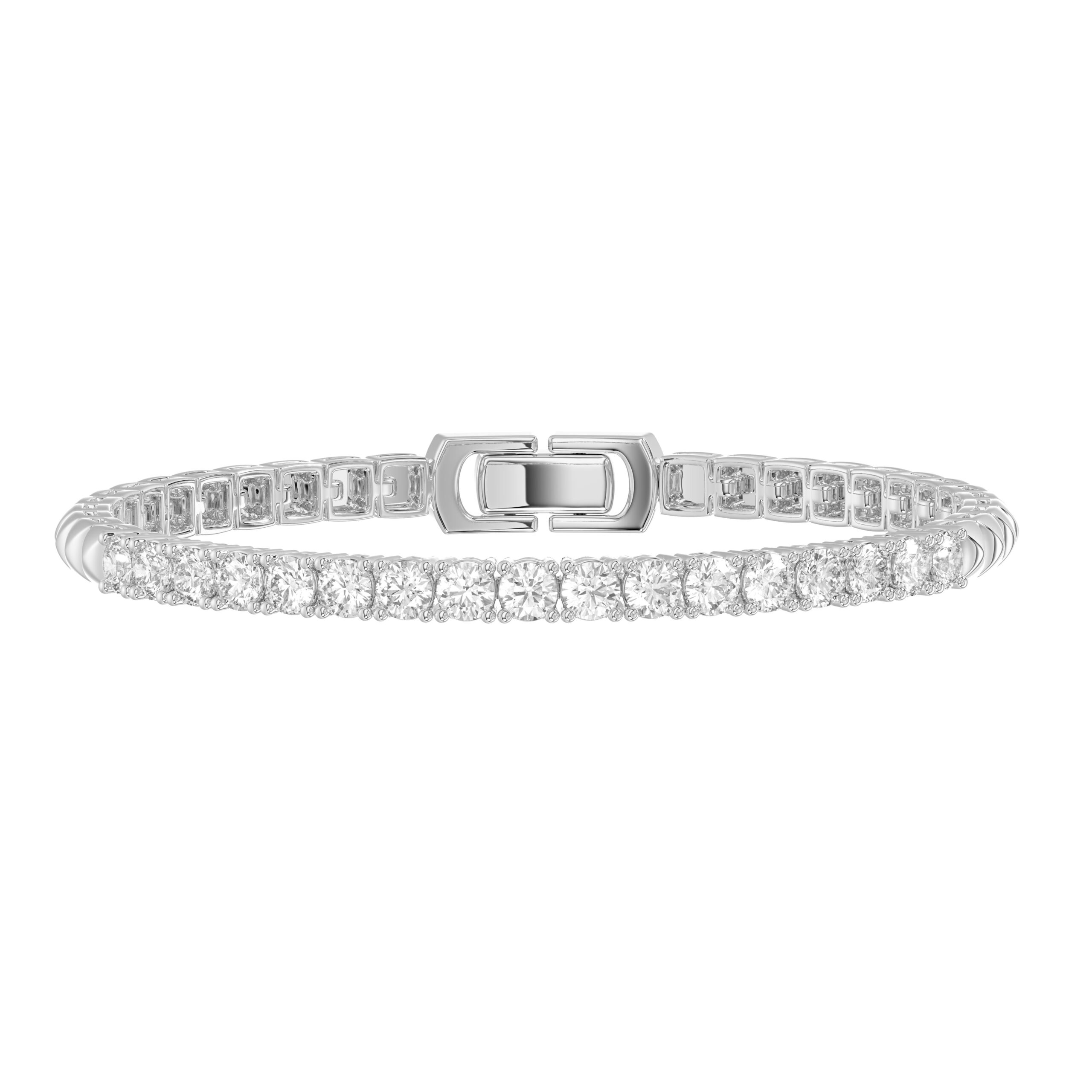 18155541_307482W-58087.jpg LADIES BRACELET 1.00CT ROUND DIAMOND 14K WHITE GOLD - Image 1
