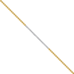LADIES BRACELET 1.00CT ROUND DIAMOND 14K YELLOW GOLD