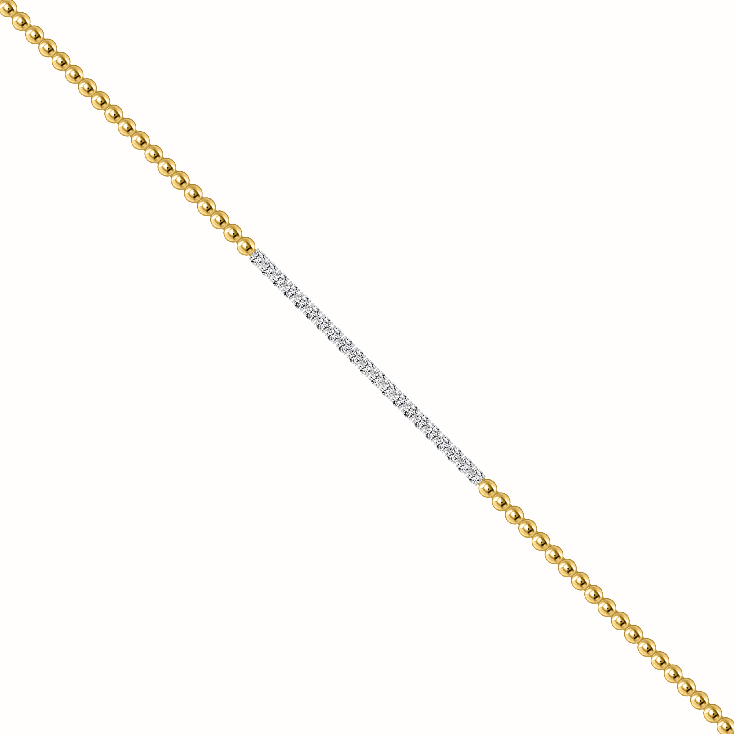 18261123_307493Y-58099.png LADIES BRACELET 1.00CT ROUND DIAMOND 14K YELLOW GOLD - Image 1