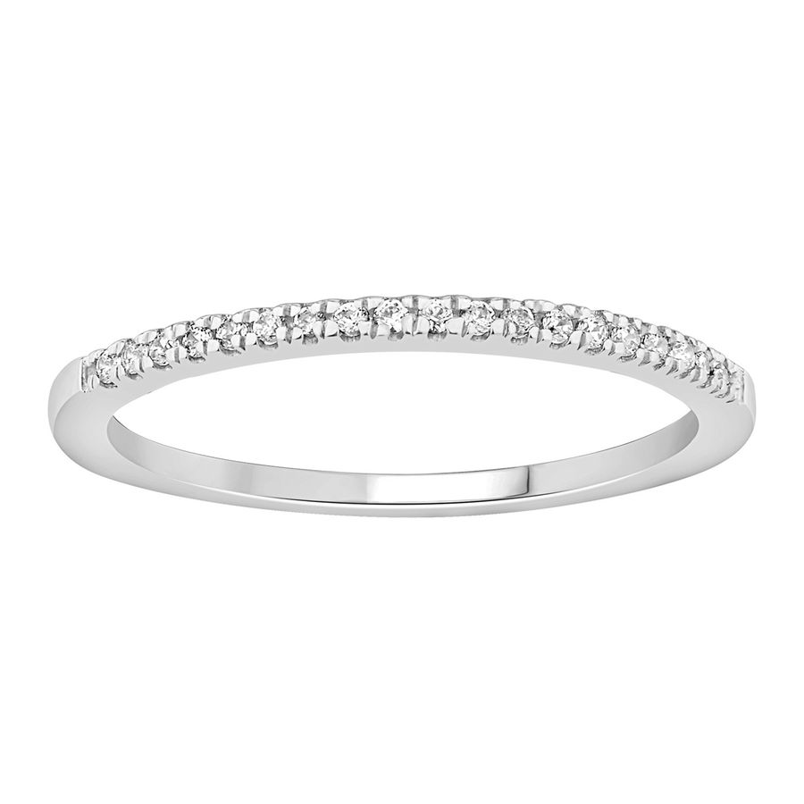 18262413_213067W-32891.jpg LADIES STACKABLE BAND 0.11CT ROUND BLACK DIAMOND 14K WHITE GOLD - Image 1