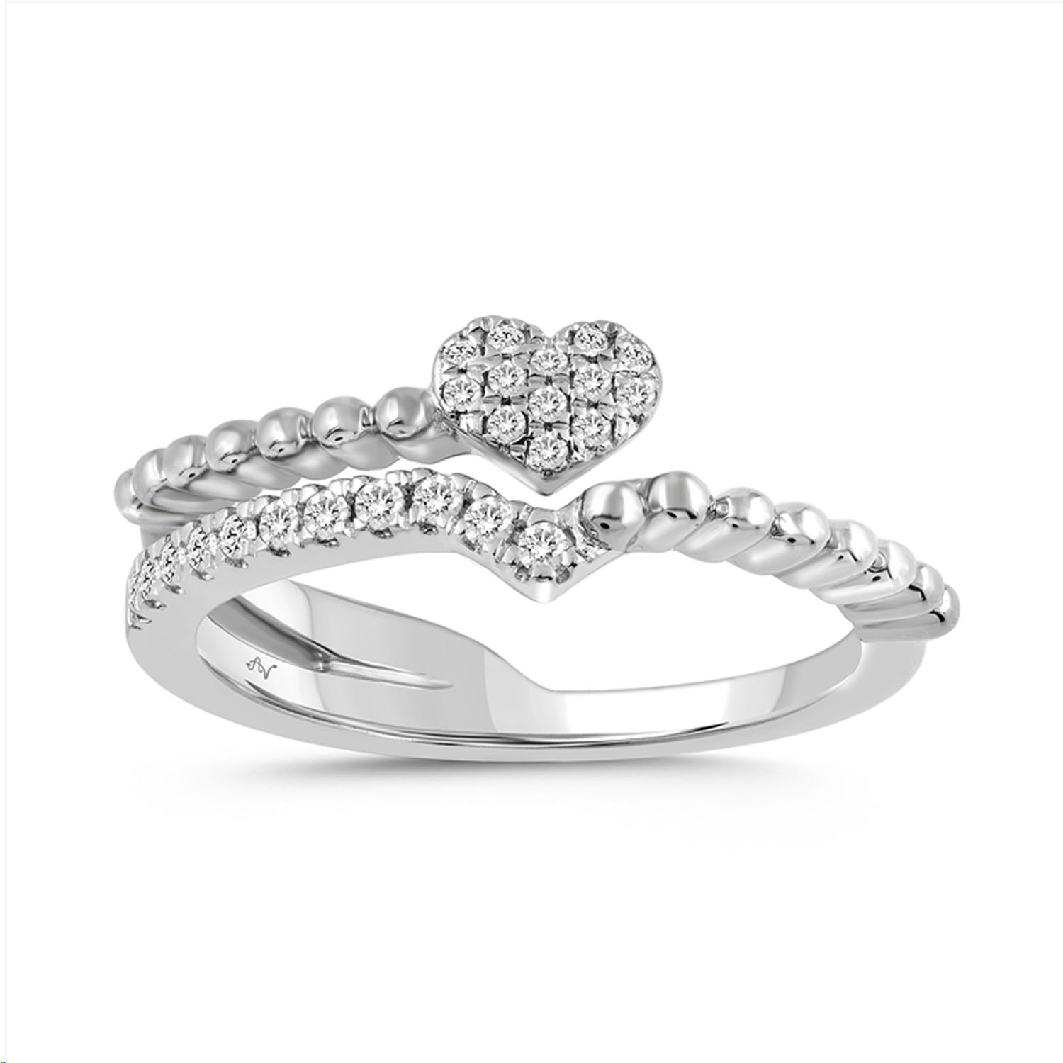 18291750_335242W-4942009.jpg LADIES RING 0.16CT ROUND DIAMOND 10K WHITE GOLD - Image 1