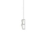 10K WHITE GOLD 1/4CT ROUND DIAMOND LADIES PENDANT WITH CHAIN - Image 2