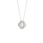 10K WHITE GOLD 1/4CT ROUND DIAMOND LADIES PENDANT WITH CHAIN - Image 3