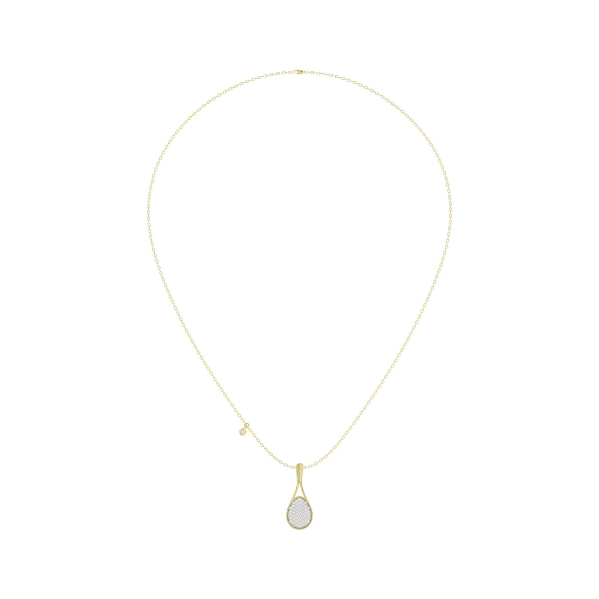 18310798_VA33252Y-10K-1201x1201.jpg 10K YELLOW GOLD 1/5CT ROUND DIAMOND LADIES PENDANT WITH CHAIN - Image 1