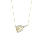10K YELLOW GOLD 1/6CT ROUND DIAMOND LADIES PENDANT WITH CHAIN - Image 2