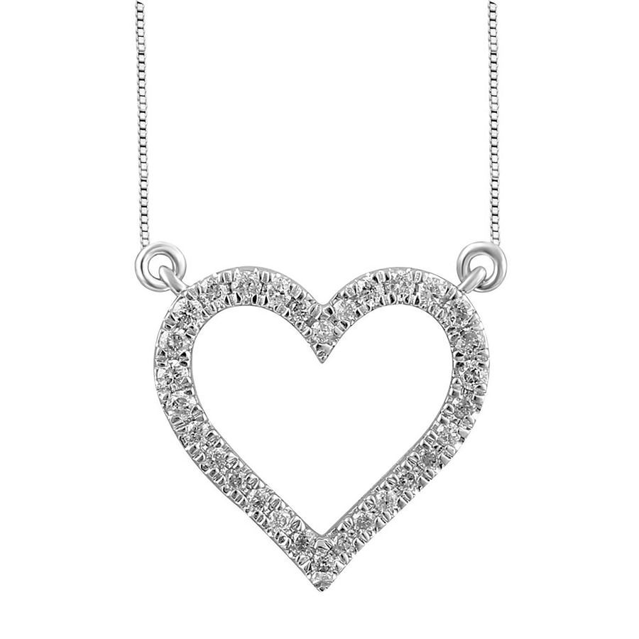 18310852_205468W-30798.jpg LADIES NECKLACE 0.15CT ROUND DIAMOND 10K WHITE GOLD - Image 1