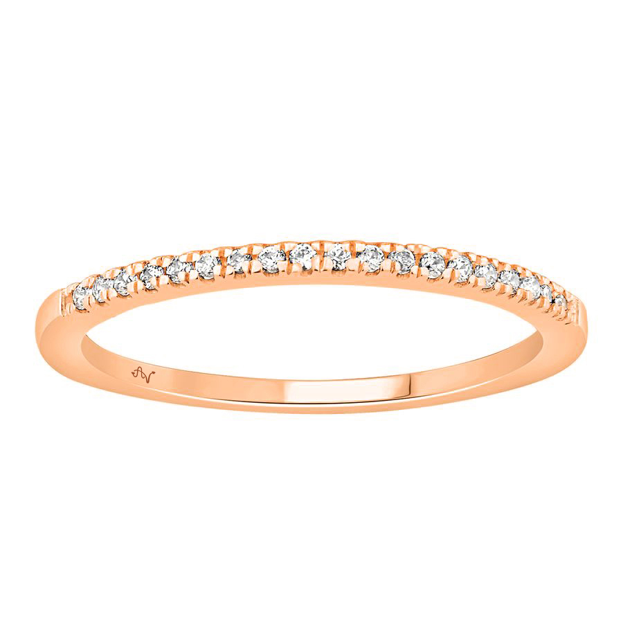 18311550_213067R-32889.jpg LADIES STACKABLE BAND 0.11CT ROUND DIAMOND 14K ROSE GOLD - Image 1
