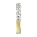 14K YELLOW GOLD 1CT ROUND/PINK SAPPHIRE DIAMOND LADIES BAND - Image 5