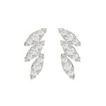 18K WHITE GOLD 1/5CT ROUND DIAMOND LADIES EARRINGS