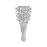 18K WHITE GOLD 3CT ROUND/OVAL DIAMOND LADIES RING - Image 3