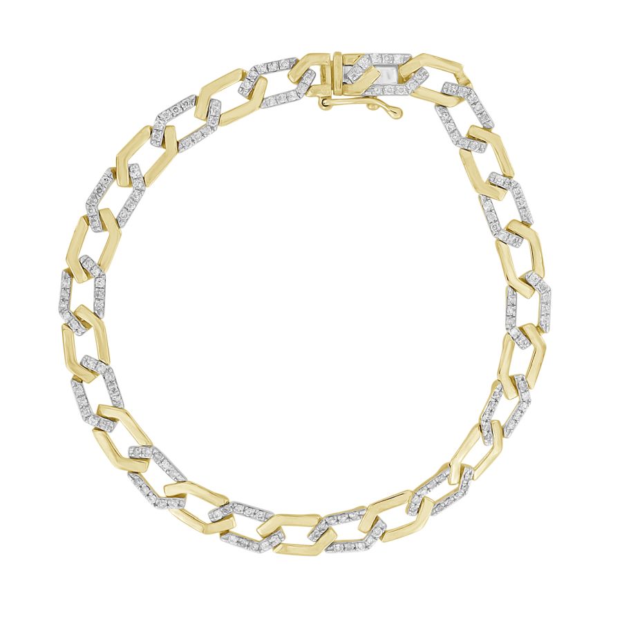 18312953_267305Y-42336.jpg LADIES BRACELET 1.00CT ROUND DIAMOND 10K YELLOW GOLD - Image 1