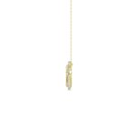 STERLING SILVER YELLOW 1/4CT ROUND DIAMOND LADIES NECKLACE - Image 2