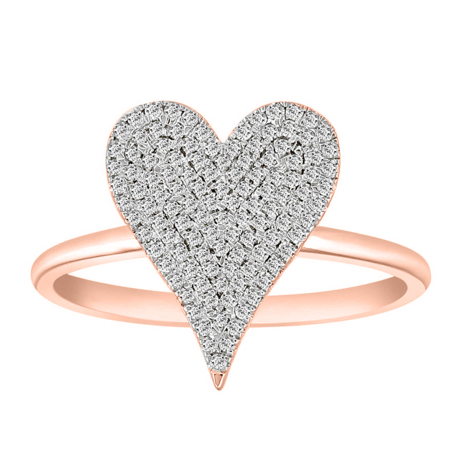 18312983_274326R-42795.jpg LADIES RING 0.33CT ROUND DIAMOND 10K ROSE GOLD - Image 1