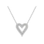 18K WHITE GOLD 1/3CT ROUND DIAMOND LADIES PENDANT WITH CHAIN