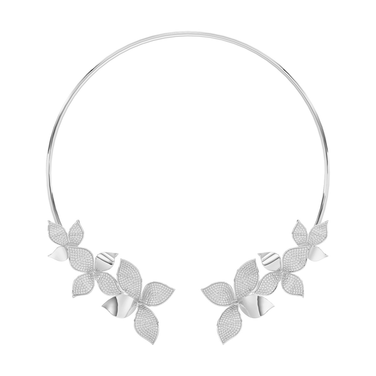 18315111_VA19229W-1201x1201.jpg 18K WHITE GOLD 4 7/8CT ROUND DIAMOND LADIES NECKLACE - Image 1