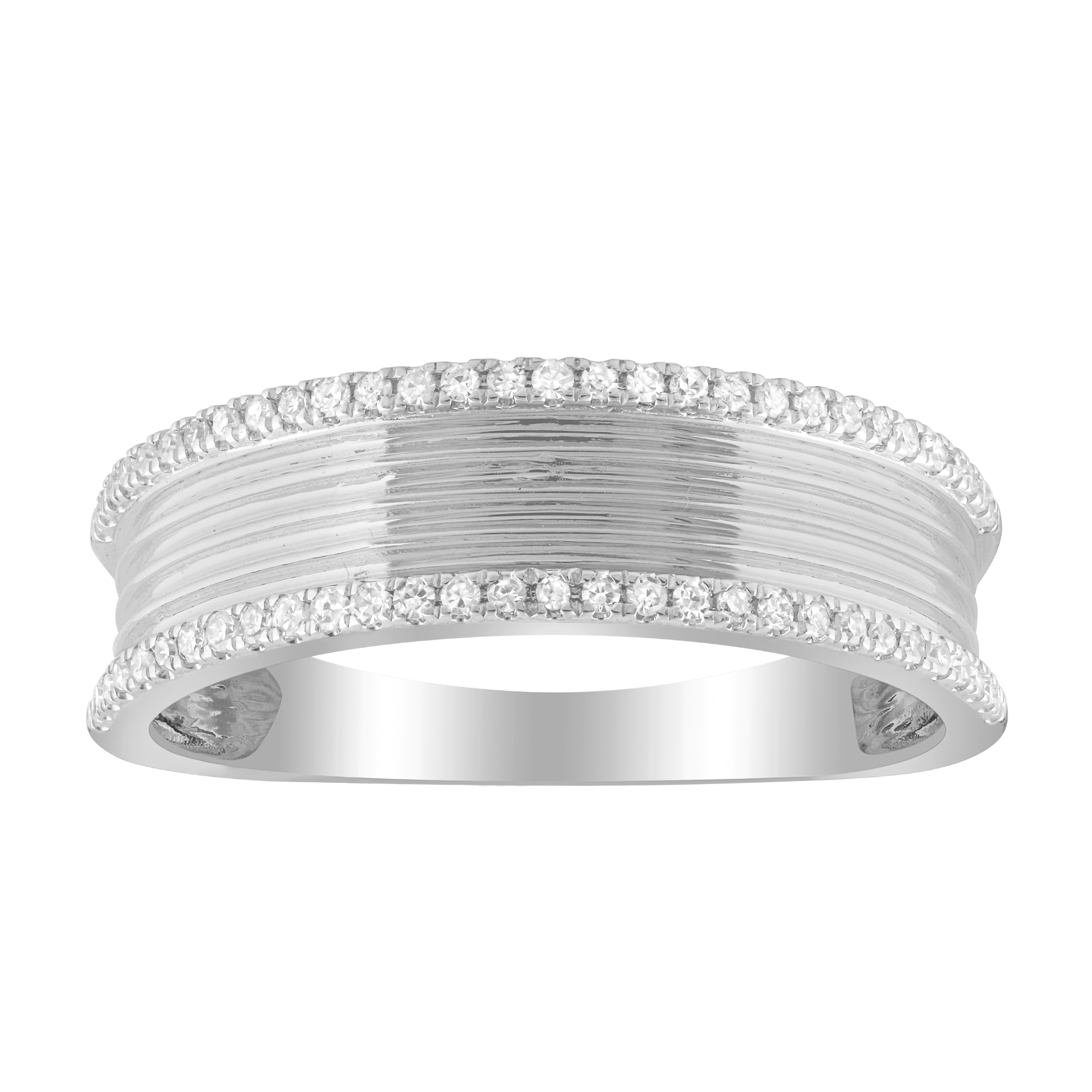 18316506_358451W-5006924.jpg LADIES RING 0.20CT ROUND DIAMOND 10K WHITE GOLD - Image 1