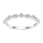 14K WHITE GOLD 1/4CT ROUND DIAMOND LADIES RING