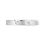 14K WHITE GOLD 1/6CT ROUND DIAMOND LADIES BAND - Image 4