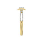 LADIES RING 0.20CT ROUND DIAMOND 10K YELLOW GOLD - Image 4