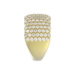 14K YELLOW GOLD 2 1/4CT ROUND DIAMOND LADIES BAND - Image 4