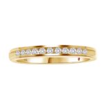 18K YELLOW GOLD 3/4CT ROUND DIAMOND LADIES BAND