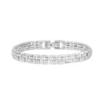 18K WHITE GOLD 2CT ROUND DIAMOND LADIES BRACELET