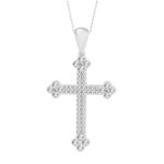 10K WHITE GOLD 1/3CT ROUND DIAMOND LADIES PENDANT