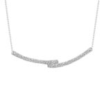 18K WHITE GOLD 1/5CT ROUND DIAMOND LADIES NECKLACE
