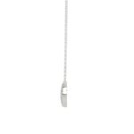 18K WHITE GOLD 1/6CT ROUND DIAMOND LADIES NECKLACE - Image 2