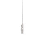 18K WHITE GOLD 1/6CT ROUND DIAMOND LADIES NECKLACE - Image 3