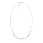 18K YELLOW GOLD 1CT ROUND DIAMOND LADIES NECKLACE