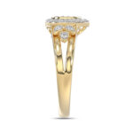 LADIES RING 0.33CT ROUND DIAMOND 10K YELLOW GOLD - Image 3