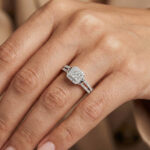 Ladies 0.20Ct Round Diamond Sterling Silver White Engagement Ring � Elegant Promise Ring For Women - Image 6