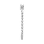 Elegant 0.07Ct Round Diamond Three Stone Ring In Sterling Silver Classic Ladies Jewelry Design - Image 3