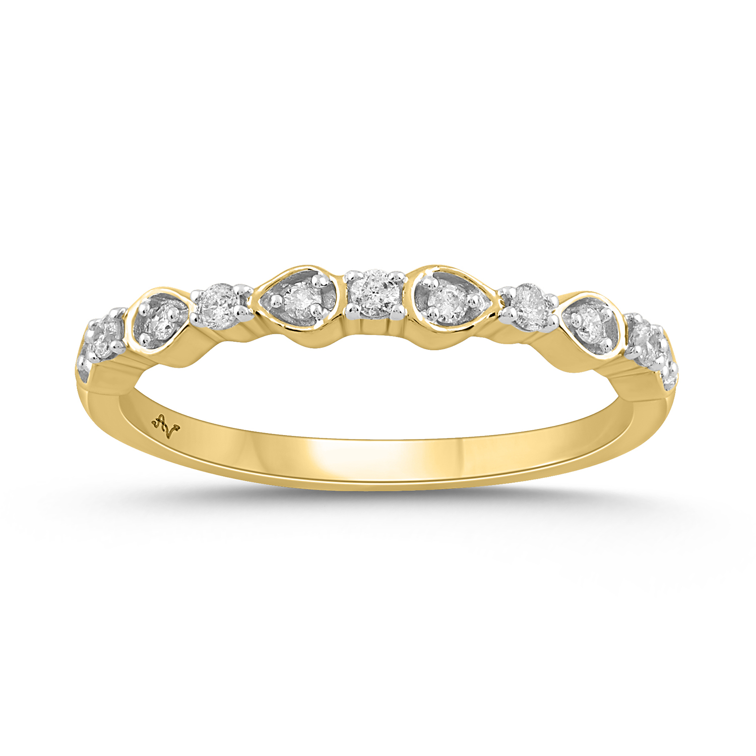 18340258_303215Y-44183.jpg LADIES BAND 0.15CT ROUND DIAMOND 14K YELLOW GOLD - Image 1
