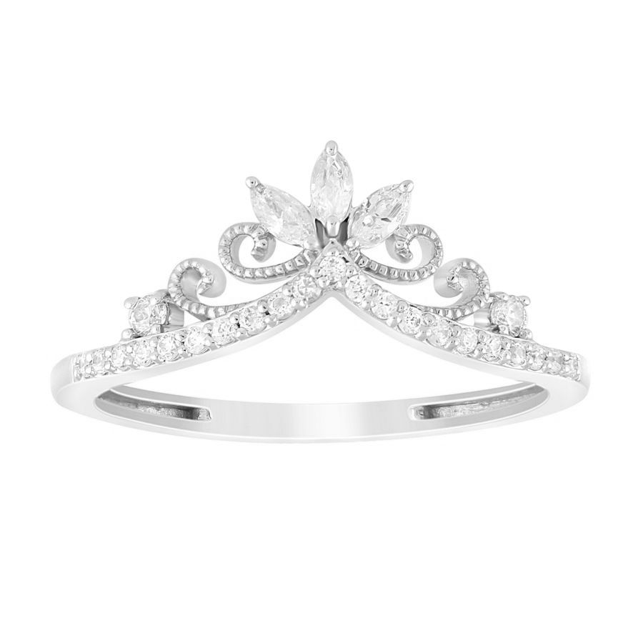 18340386_304654W-A-58960.jpg LADIES RING 0.25CT ROUND/MARQUISE DIAMOND 14K WHITE GOLD - Image 1