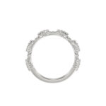 LADIES BAND 0.33CT ROUND DIAMOND 14K WHITE GOLD - Image 2