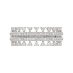 18K WHITE GOLD 1/2CT ROUND DIAMOND LADIES BAND - Image 4