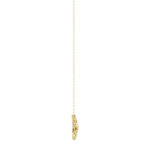 LADIES NECKLACE 0.20CT ROUND DIAMOND 14K YELLOW GOLD - Image 2